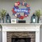 4th of July Decorations Wooden Welcome Sign, Wooden American Flag Star Wreath, Outdoor Wall Hanging for Front Porch, Memorial Day Home Decor (4th of July)